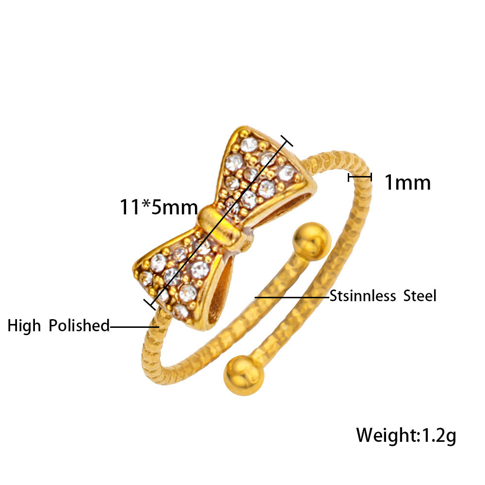 Aurora Bow Crystal Ring