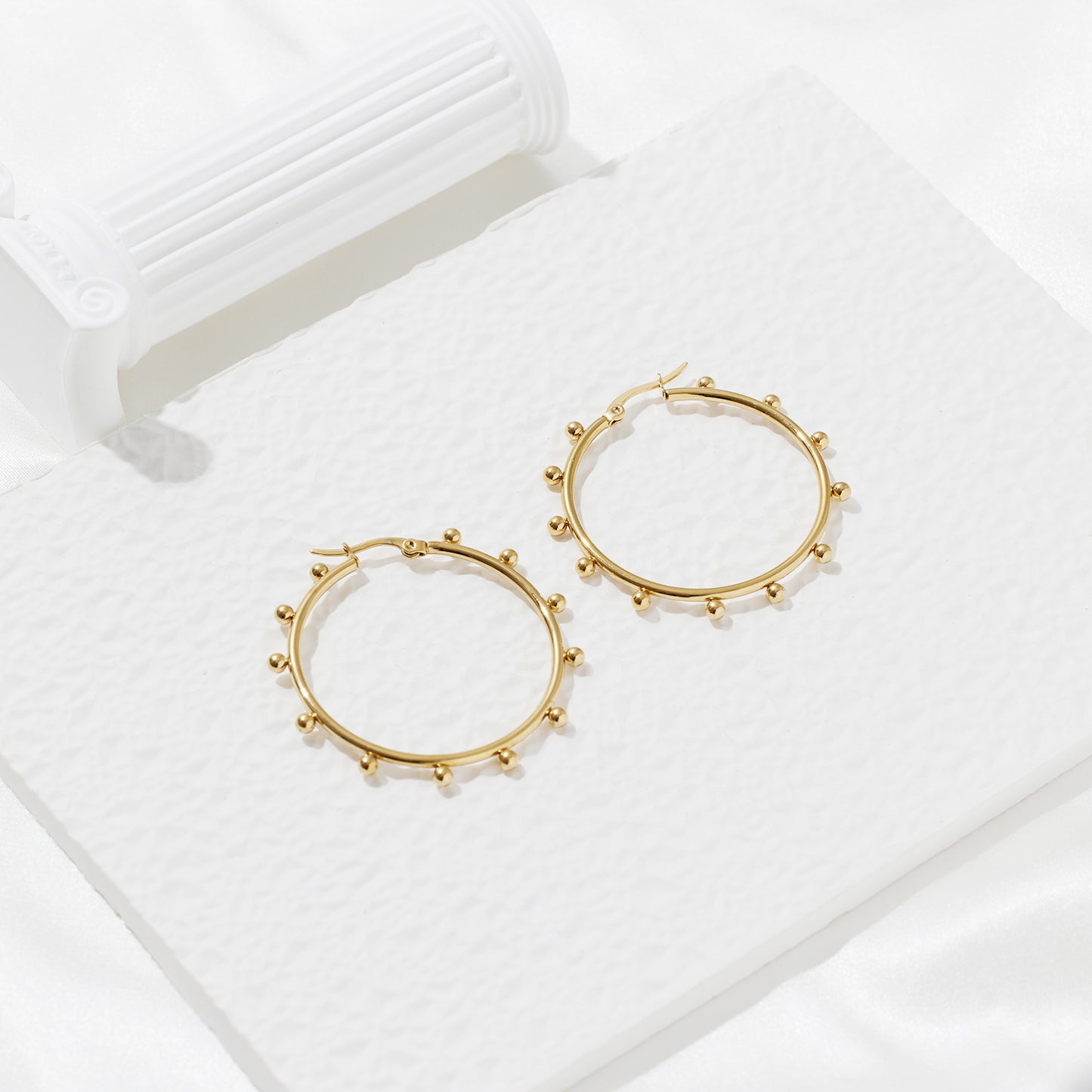Halo Dot Hoops