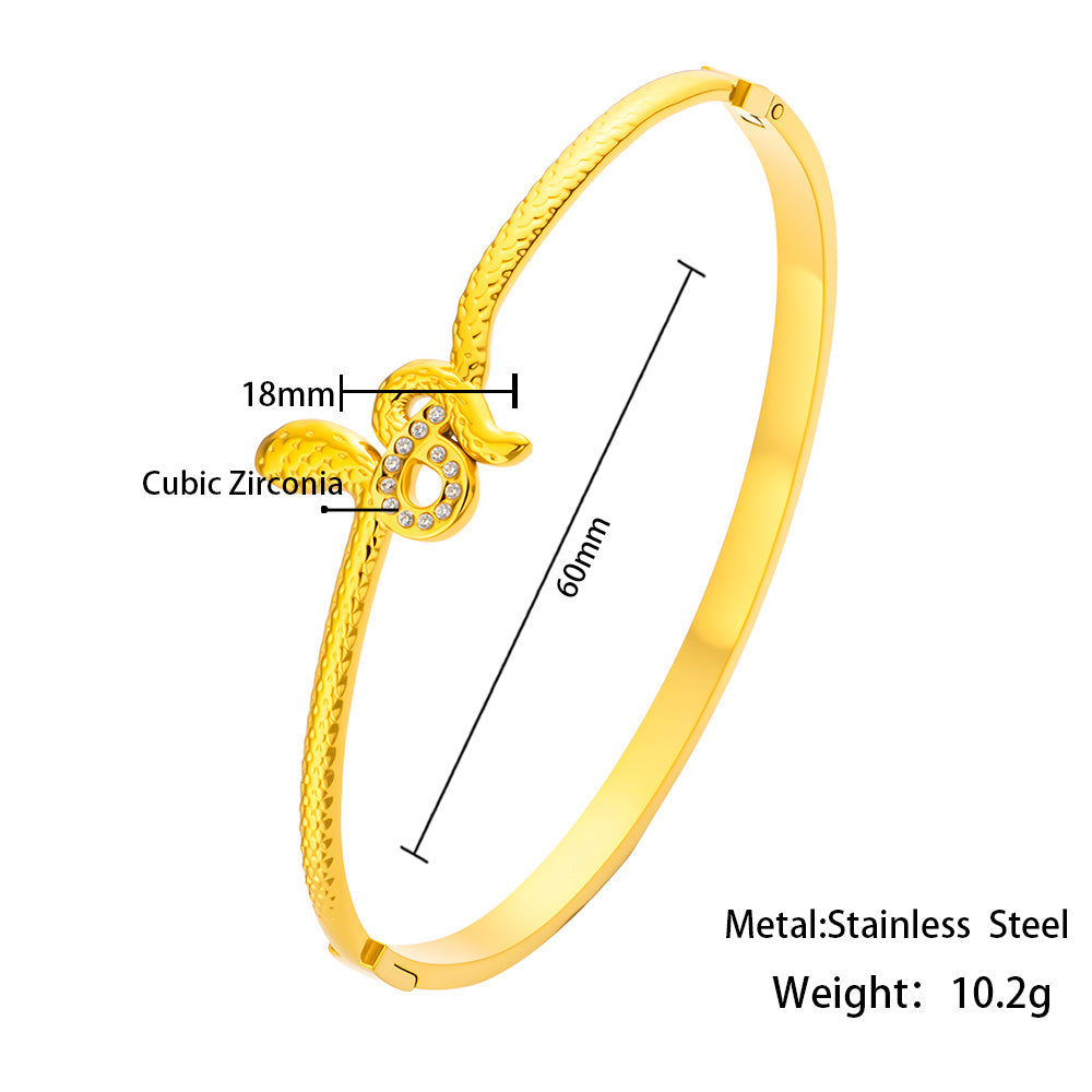 Serafina Serpent Bangle