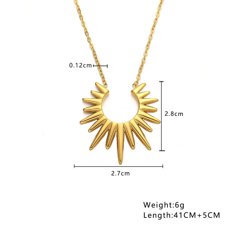 Solara Radiant Sunburst Necklace