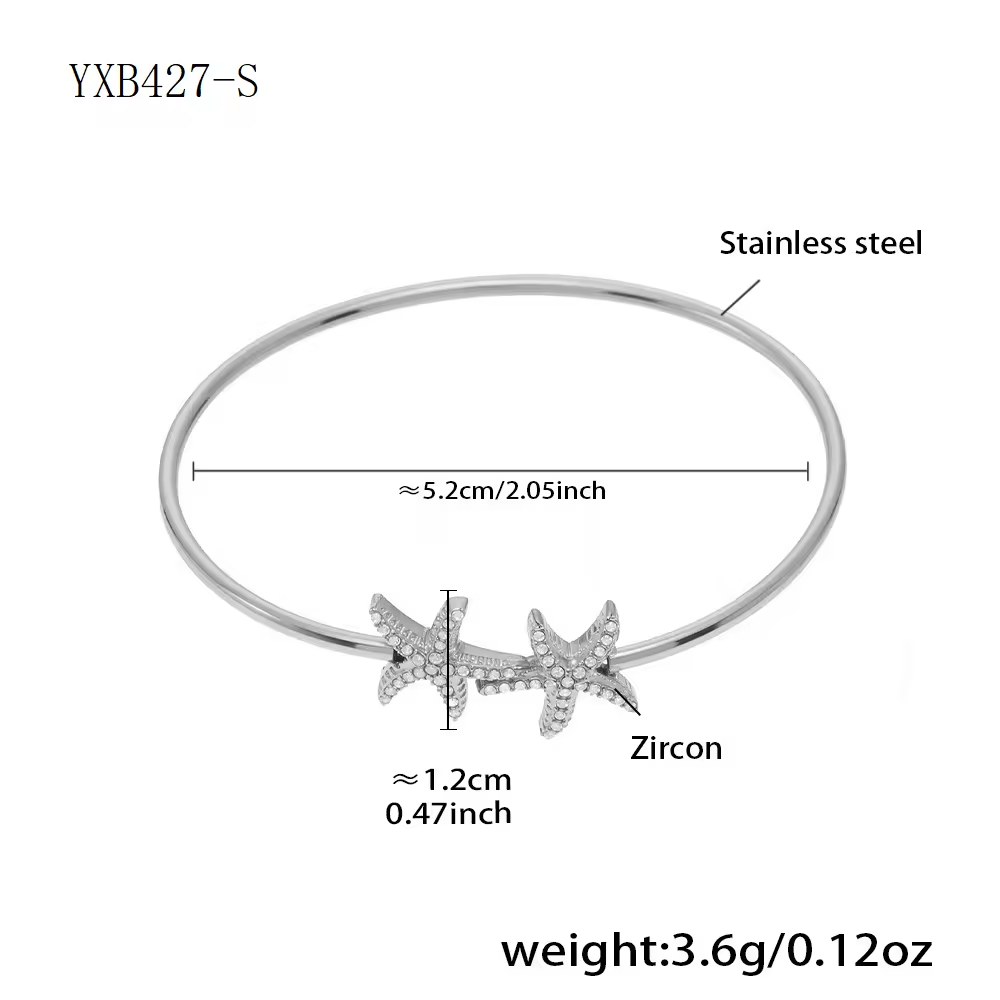 Oceana Starfish Cuff Bangle