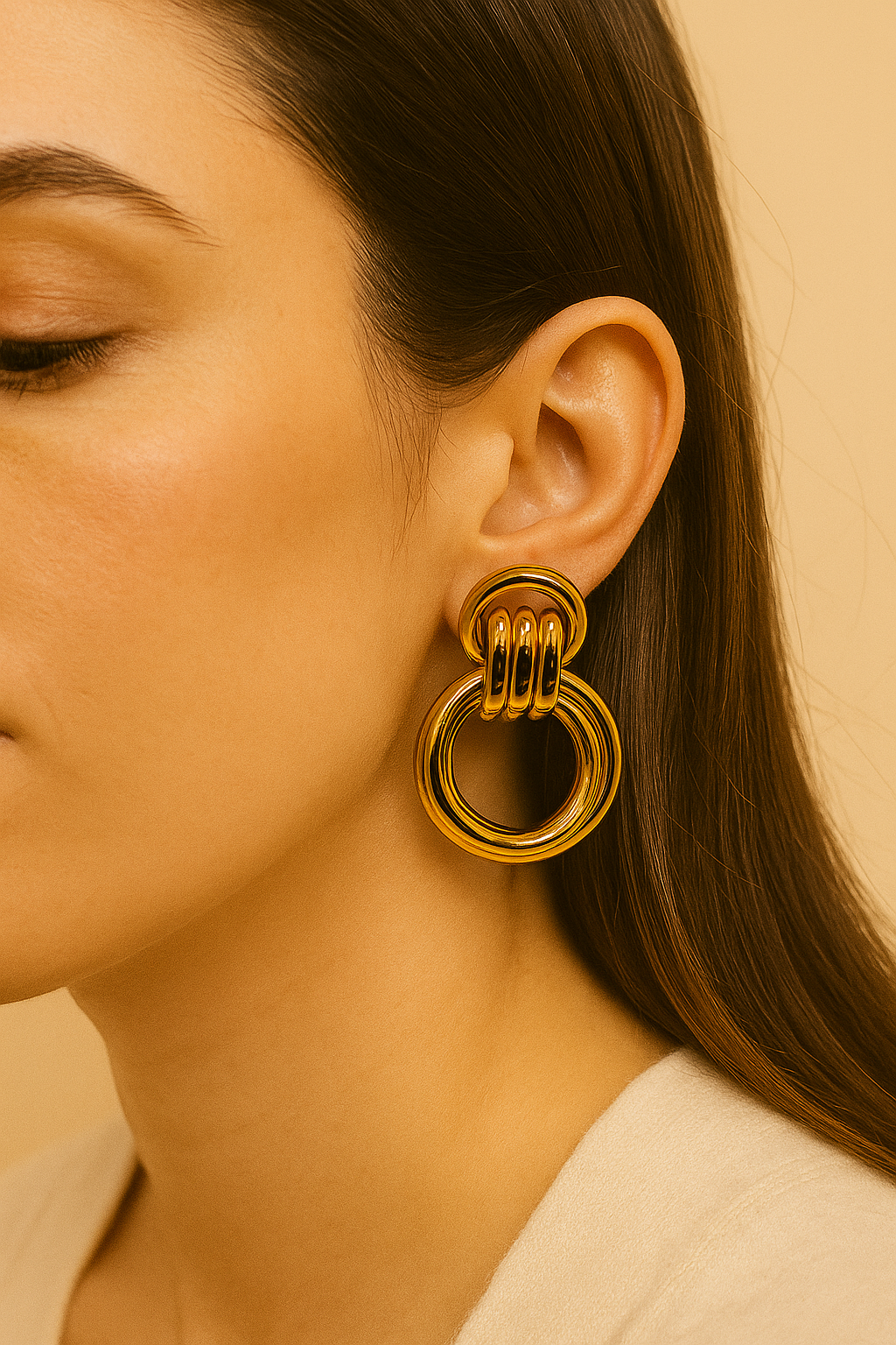 Saanvi Halo Link Earrings