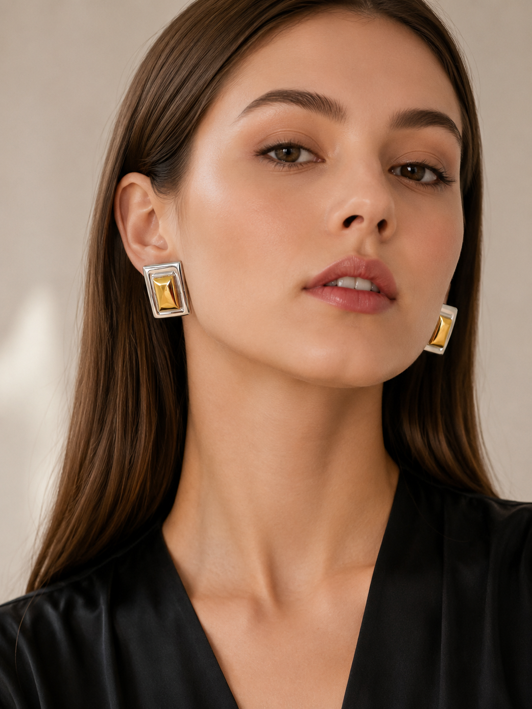 Metro Frame Statement Earrings