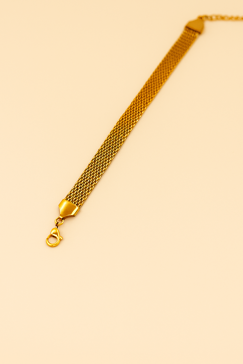 Golden Mesh Chain Bracelet