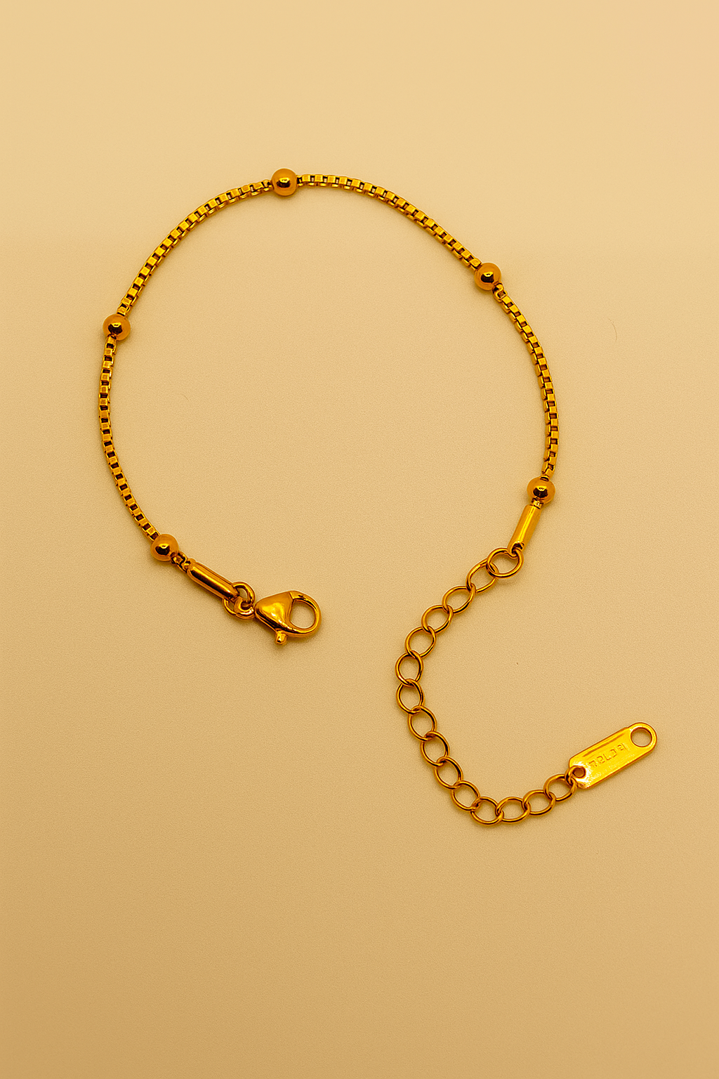 Orbit Bead Box Chain Bracelet