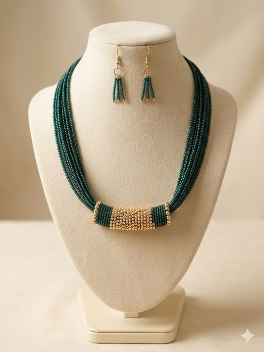 Saanvi Axis Beaded Necklace Set