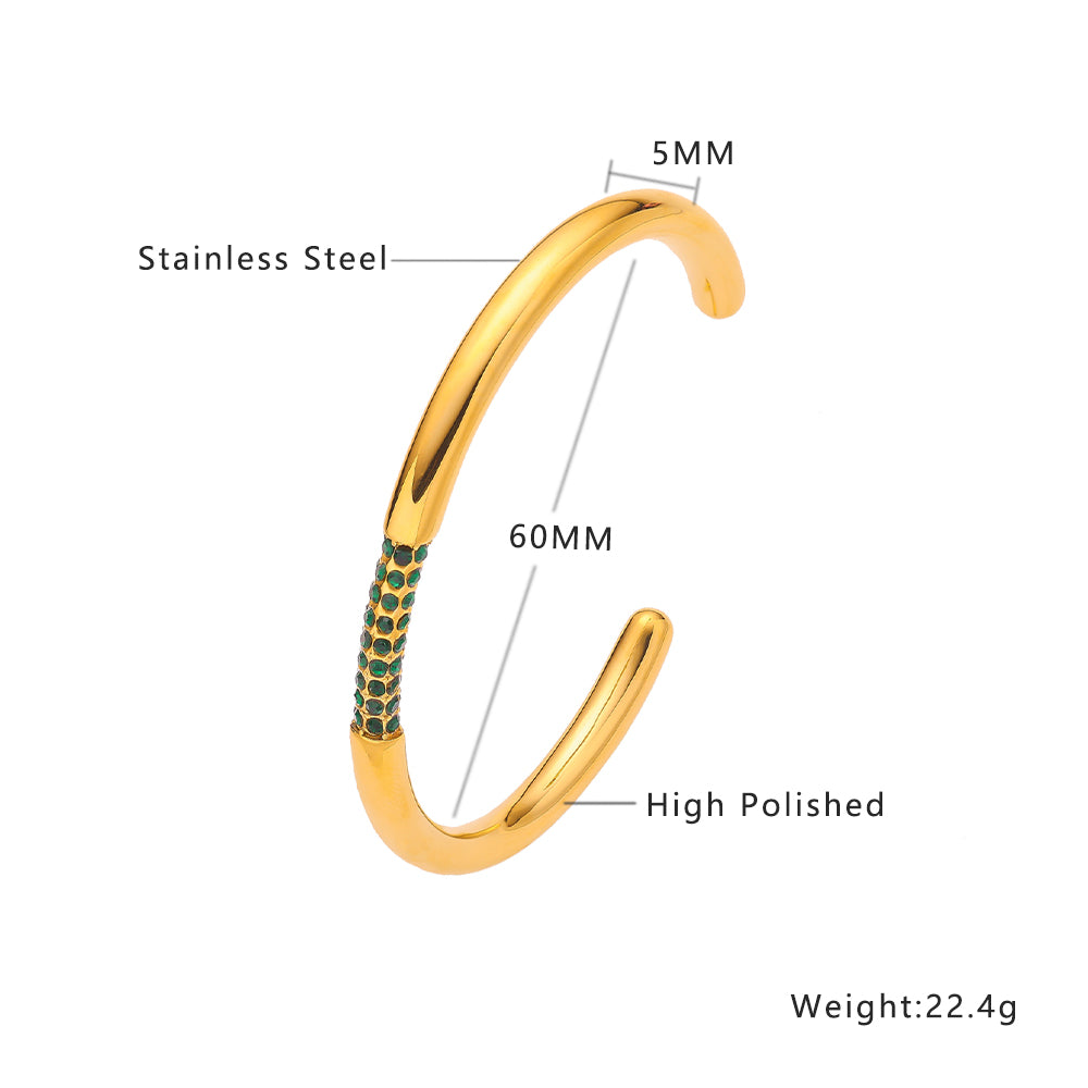 Solace Open Zircon Cuff