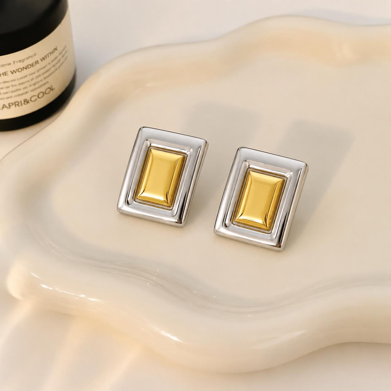 Metro Frame Statement Earrings