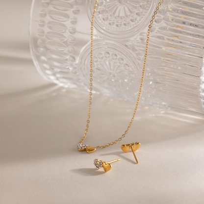 Amora Heart Necklace Set