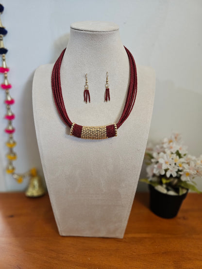 Saanvi Axis Beaded Necklace Set