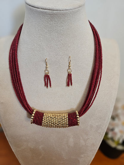Saanvi Axis Beaded Necklace Set