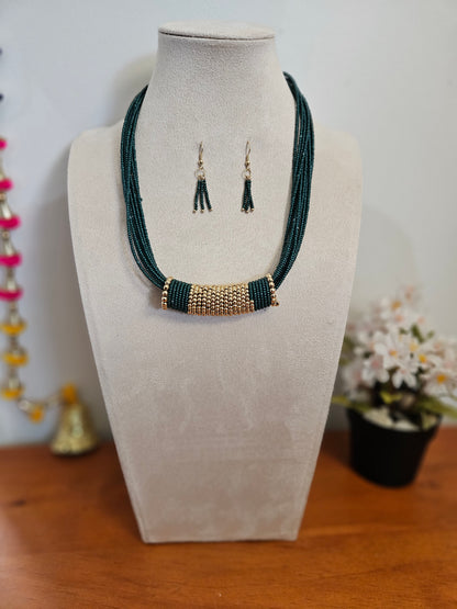 Saanvi Axis Beaded Necklace Set