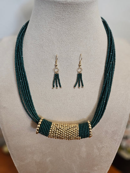 Saanvi Axis Beaded Necklace Set