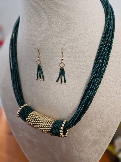 Saanvi Axis Beaded Necklace Set