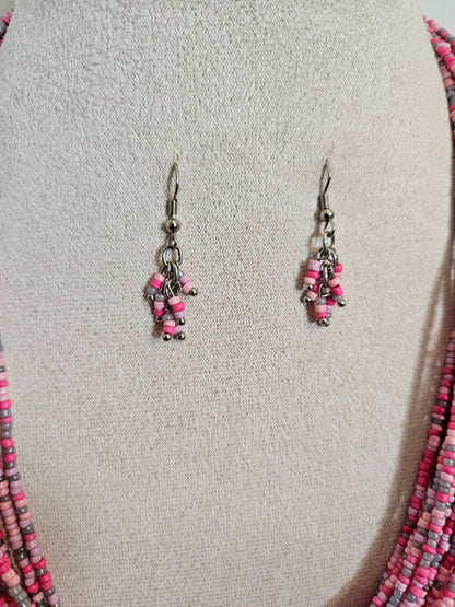 Saanvi Rose Layered Beaded Necklace Set