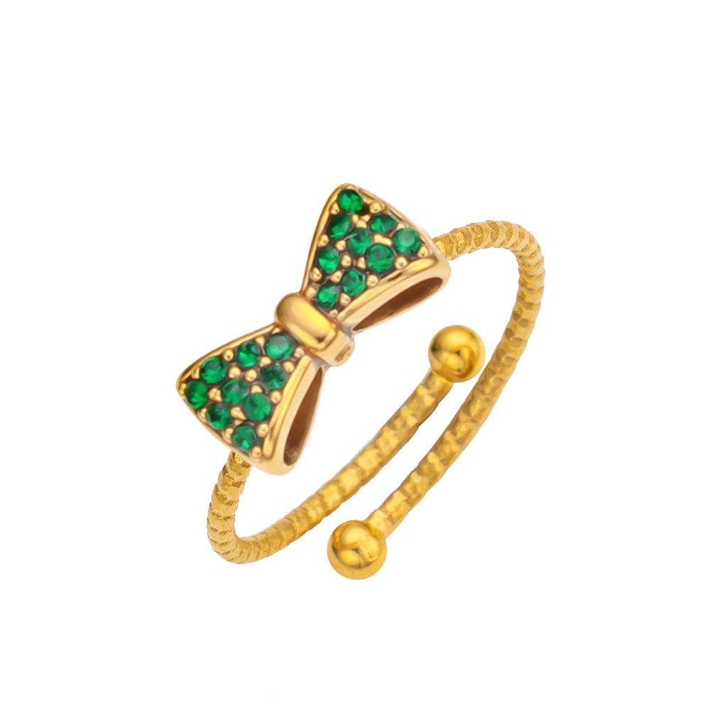 Aurora Bow Crystal Ring