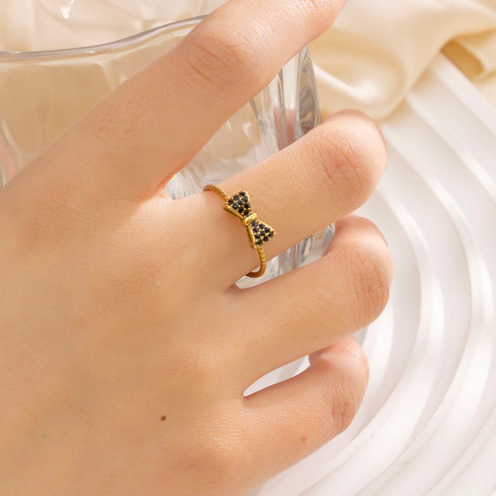 Aurora Bow Crystal Ring