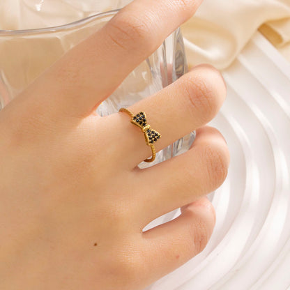 Aurora Bow Crystal Ring