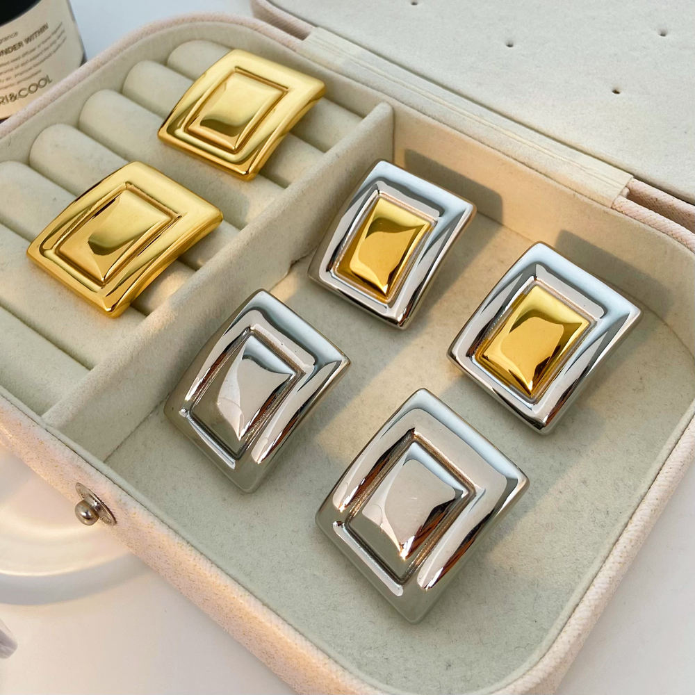 Metro Frame Statement Earrings