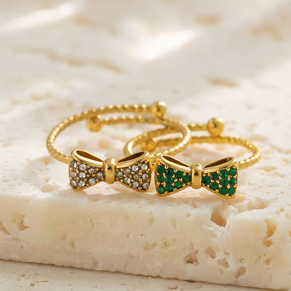 Aurora Bow Crystal Ring