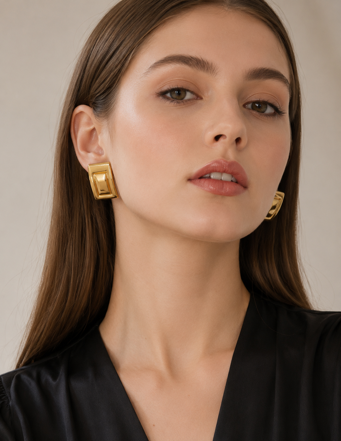 Metro Frame Statement Earrings