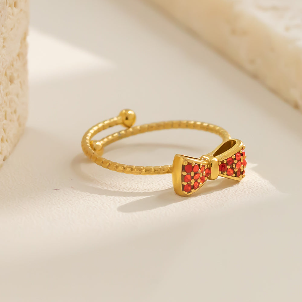 Aurora Bow Crystal Ring