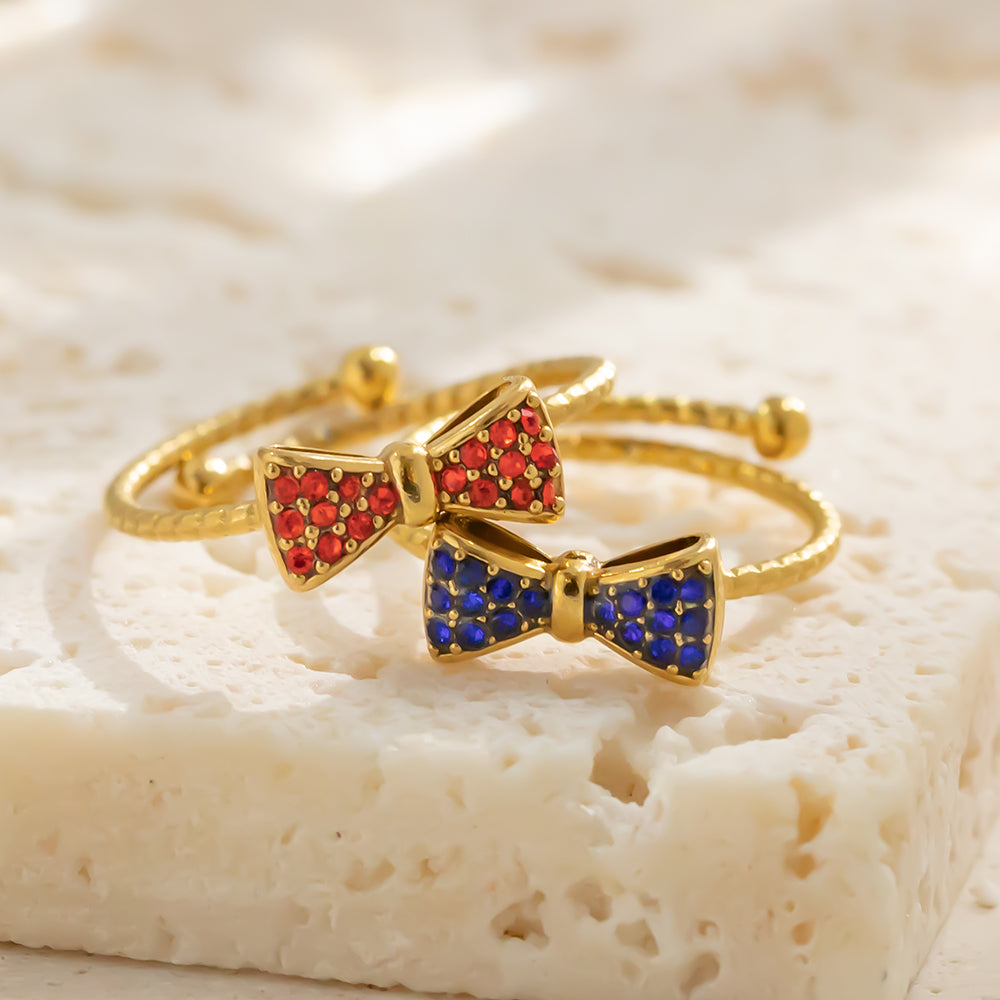 Aurora Bow Crystal Ring