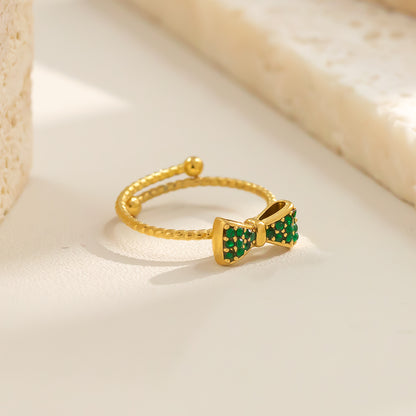 Aurora Bow Crystal Ring