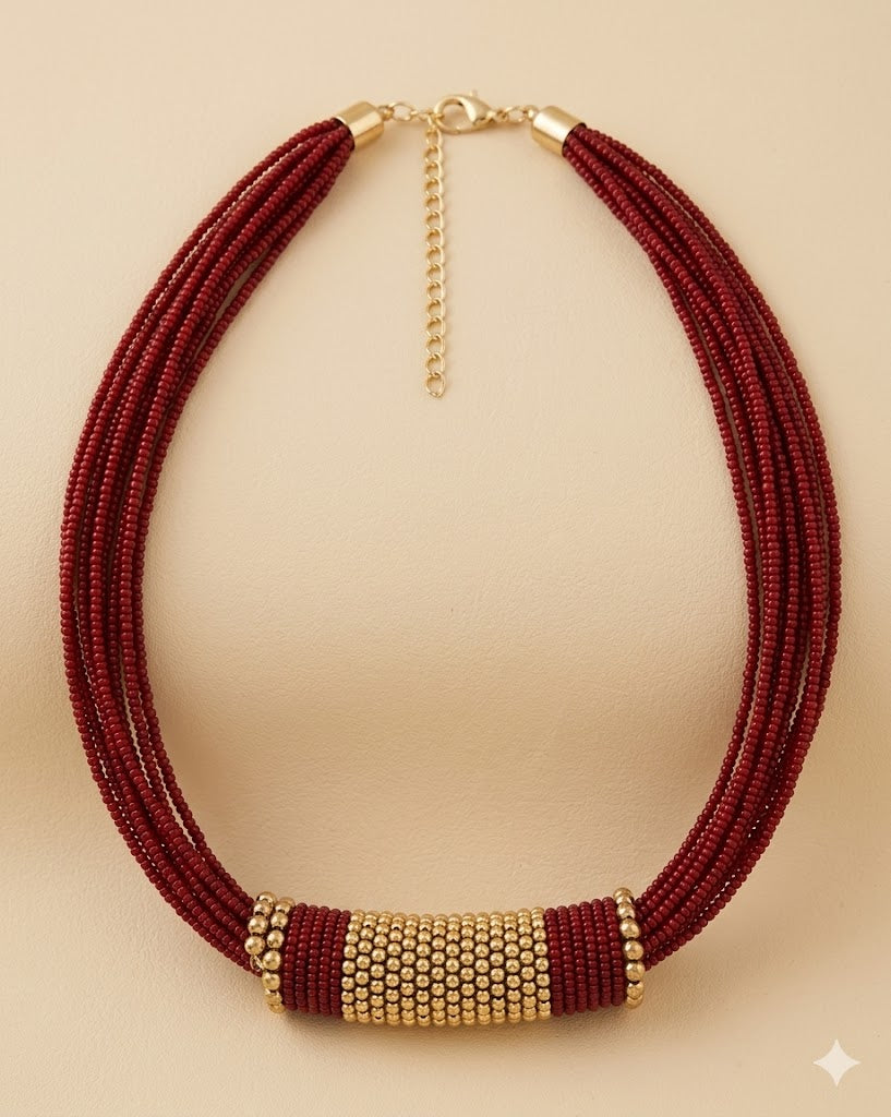 Saanvi Axis Beaded Necklace Set