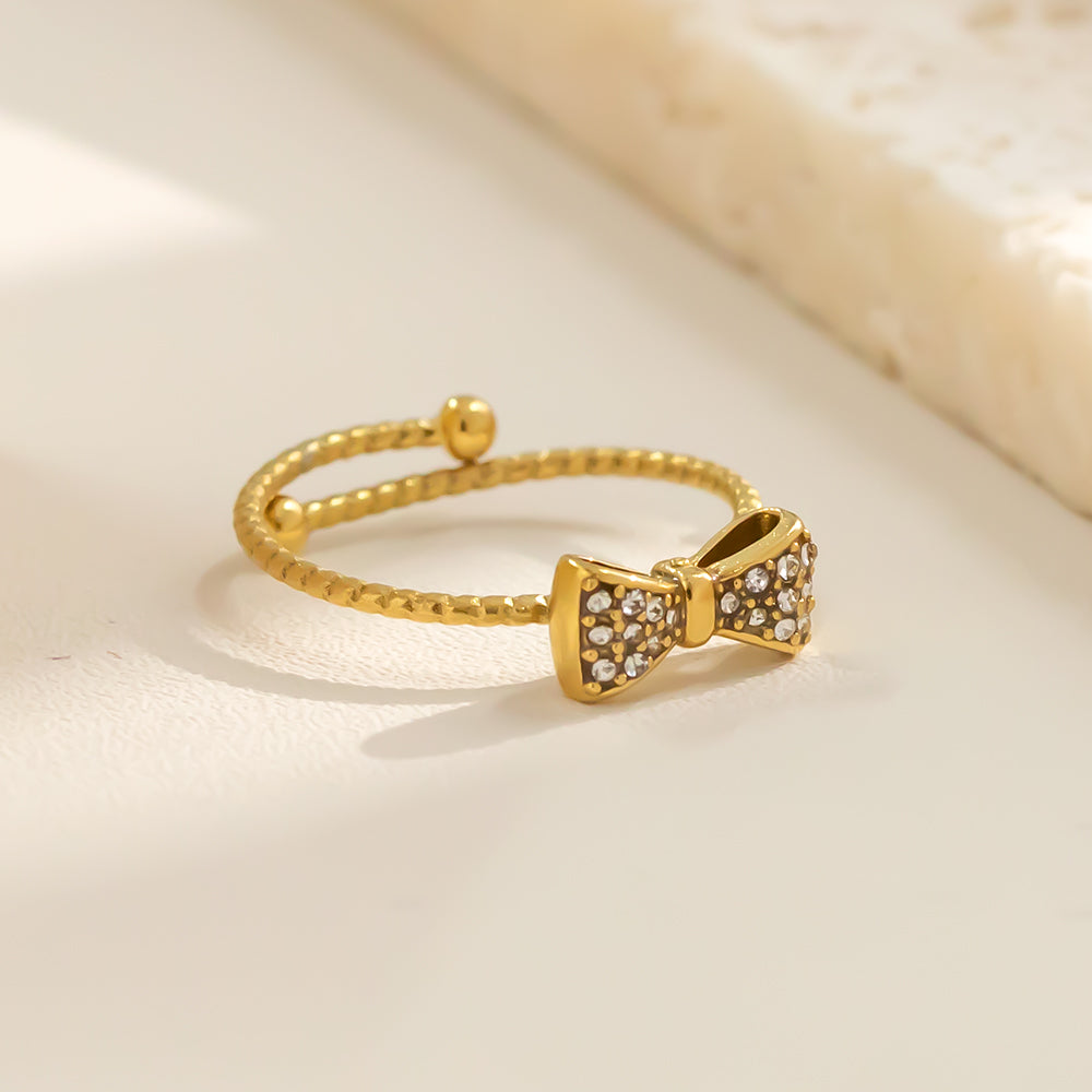 Aurora Bow Crystal Ring