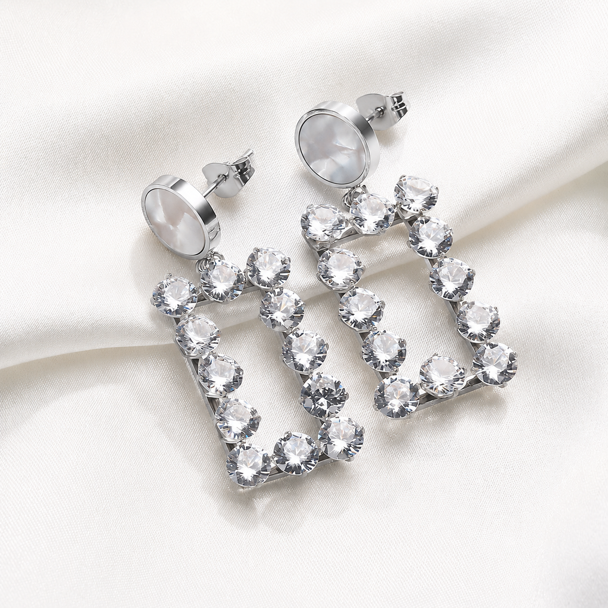 Celestia Zircon Drop Earrings