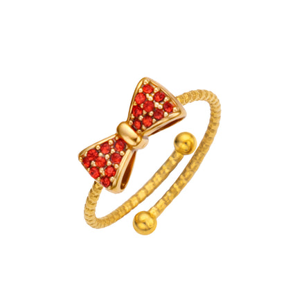 Aurora Bow Crystal Ring