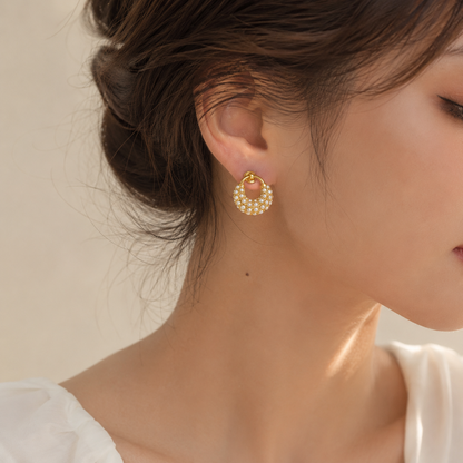 Crescent Stud Earrings