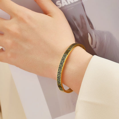 Heritage Crest Cuff Bangle