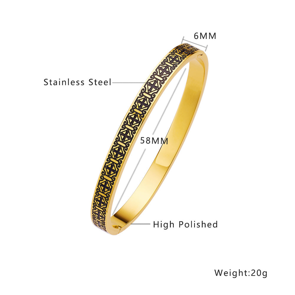 Heritage Crest Cuff Bangle