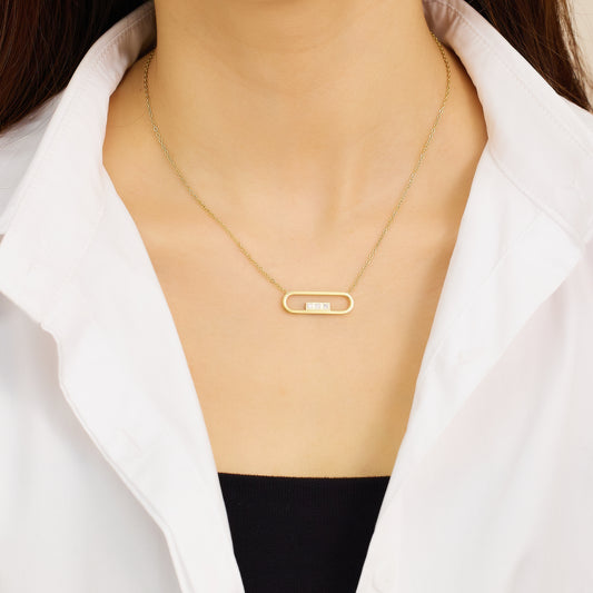 Linea Triple Zircon Necklace