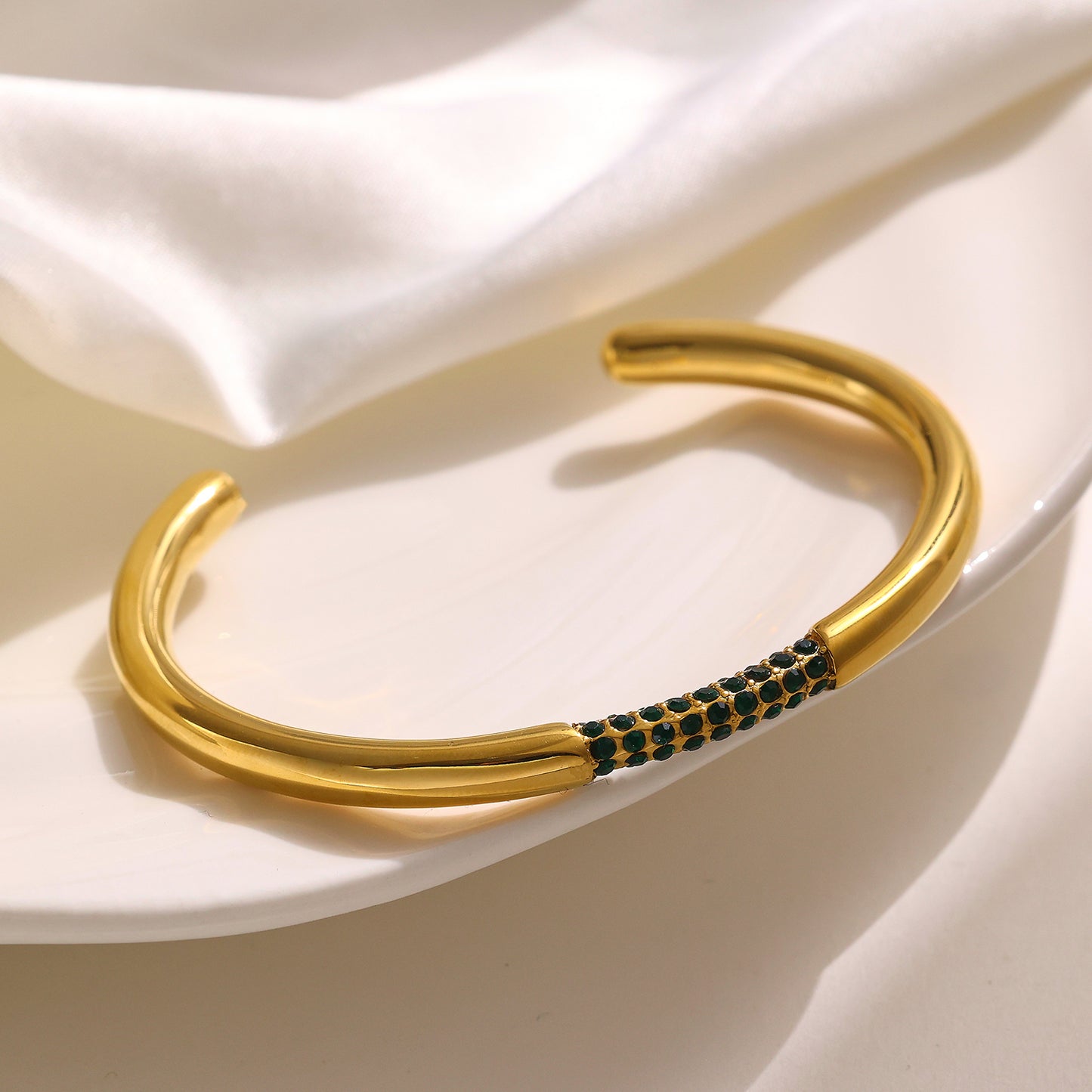 Solace Open Zircon Cuff