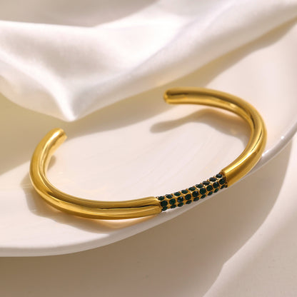 Solace Open Zircon Cuff