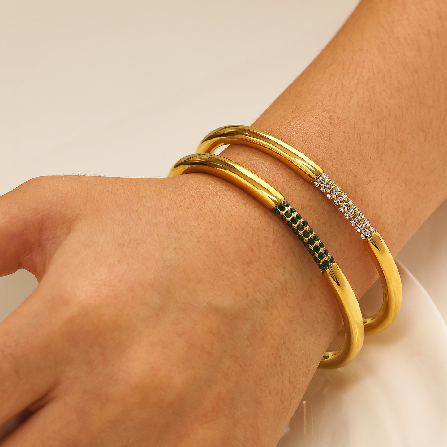 Solace Open Zircon Cuff