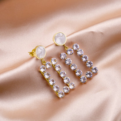 Celestia Zircon Drop Earrings