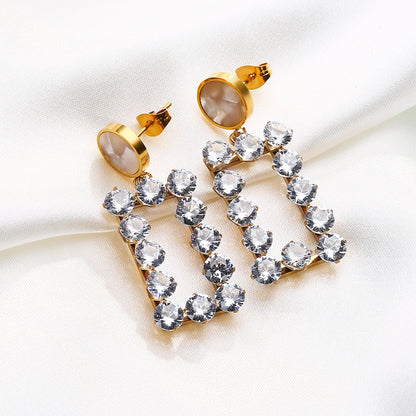 Celestia Zircon Drop Earrings