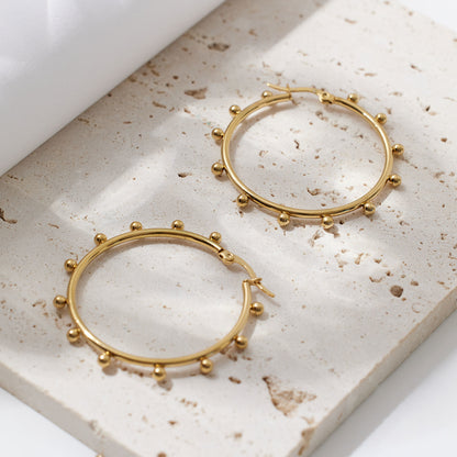 Halo Dot Hoops