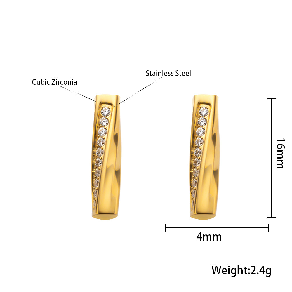 Astra Zircon Bar Pendant Set