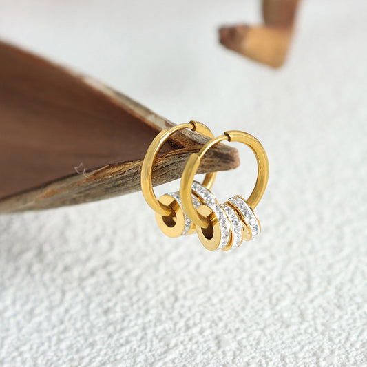 Lumiere Trio Crystal Hoop Earrings