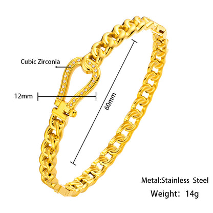 Celeste Link Zircon Bangle