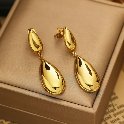Aurelia Gold Teardrop Drop Earrings