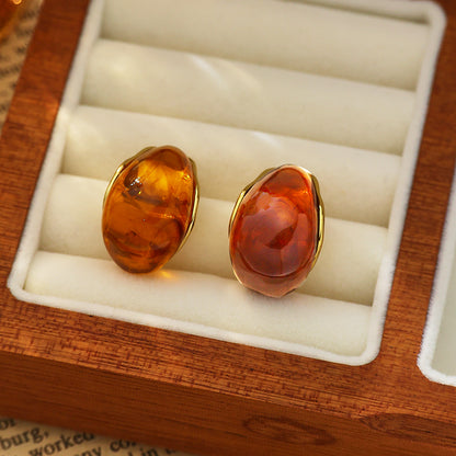 Aurora Stone Drop Stud Earrings