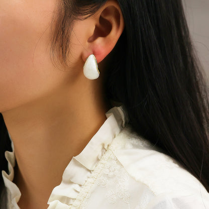 Aurora Stone Drop Stud Earrings