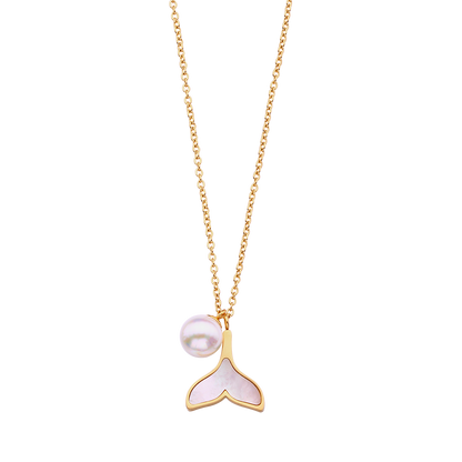 Marina Pearl Tail Necklace