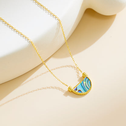 Oceana Abalone Shell Pendant Necklace